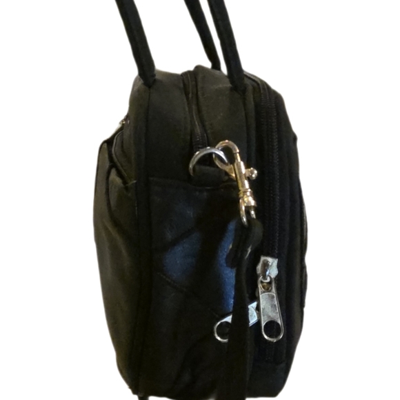 Vintage Boho Leather Patchwork Mini Bag, Starburst Embellished. - Picture 7 of 13